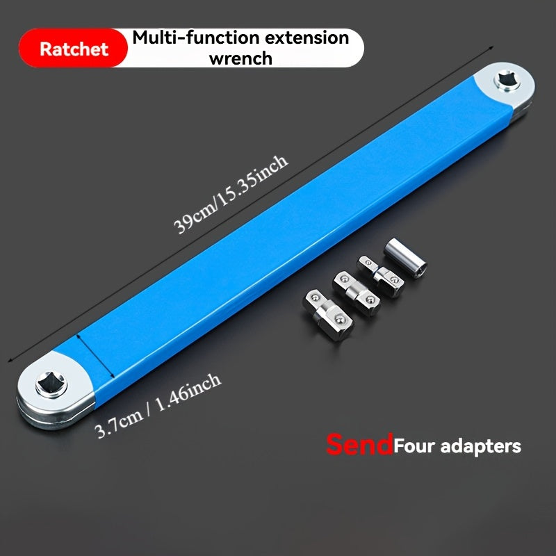 New Multifunctional Extension Wrench Ratchet Extension Wrench Dual-purpose Quick Socket Universal Extension Full Set Two-in-one