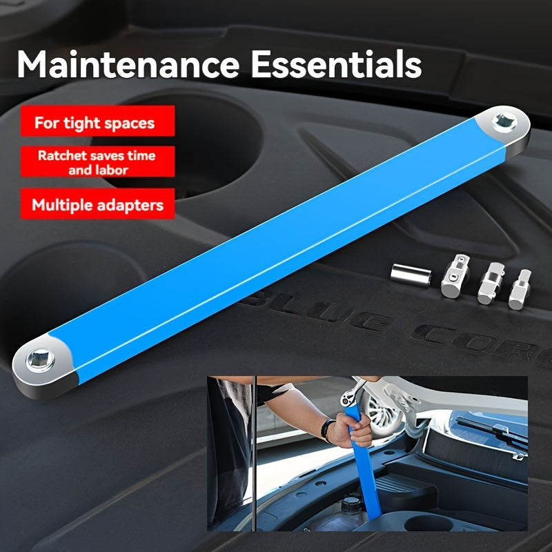 New Multifunctional Extension Wrench Ratchet Extension Wrench Dual-purpose Quick Socket Universal Extension Full Set Two-in-one