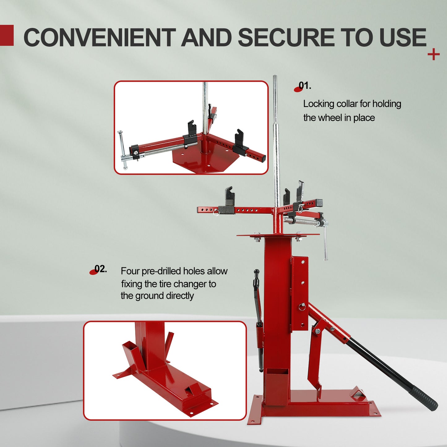 Multi-function manual manual car tire stand boot Portable tire removal machine for motorcycle Gocart trailer Bicycle ATV truck 4 "-16.5"