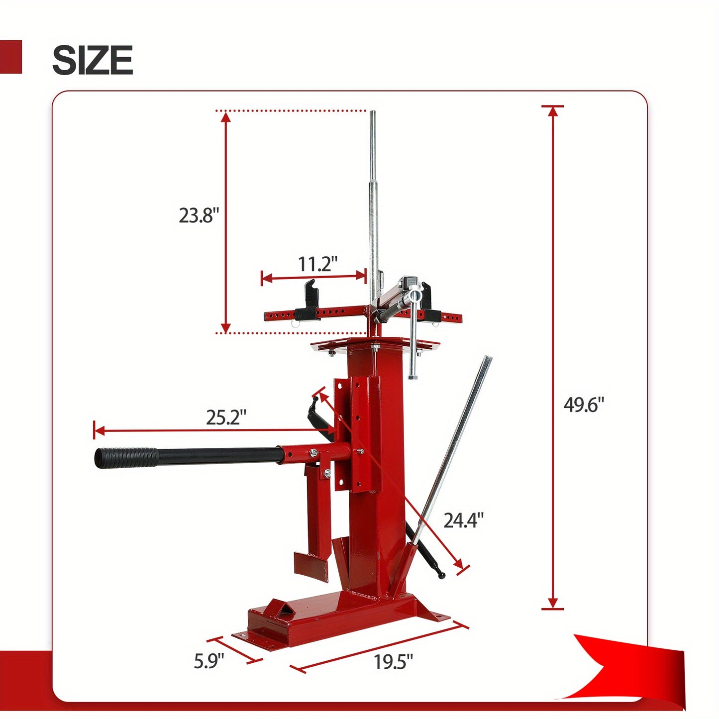 Multi-function manual manual car tire stand boot Portable tire removal machine for motorcycle Gocart trailer Bicycle ATV truck 4 "-16.5"